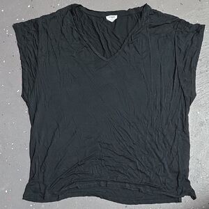 Cotton On Black V-Neck Short Sleeve Top